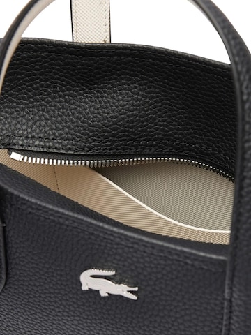 LACOSTE Shopper 'Sac Cabas Lacoste Anna Petit Piqué NF4929AA Noir Farine' in Zwart