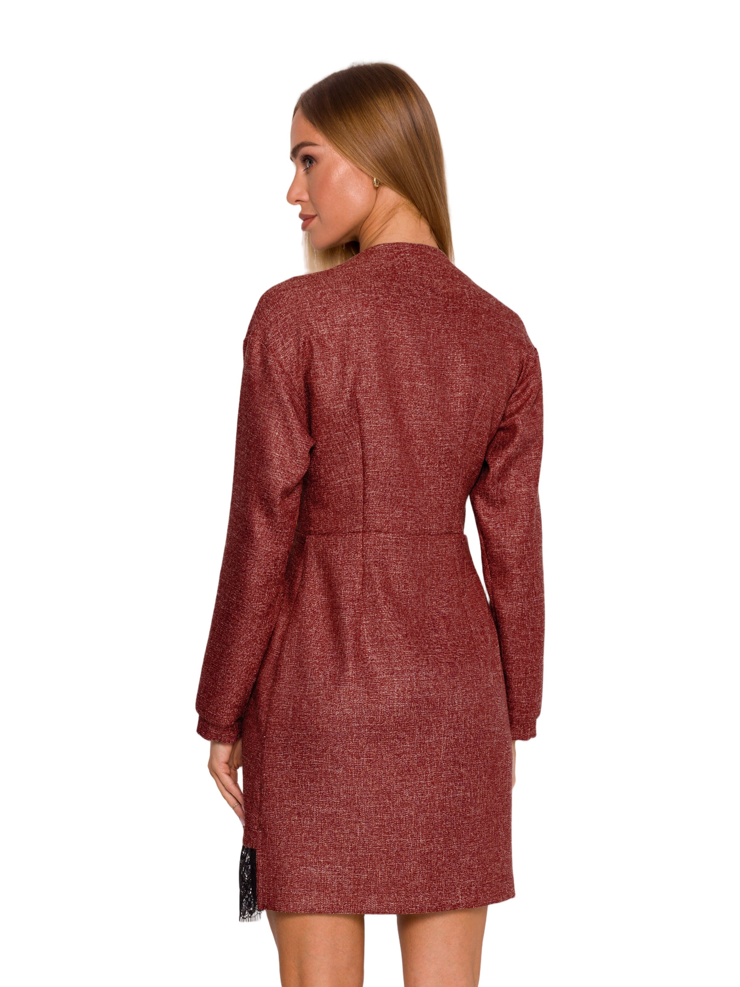Rochie 'Sukienka tweedowa z koronką' de la made of emotion pe roșu
