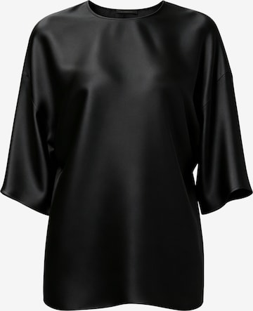 Camicia da donna 'LILYSILK Lässige Rundhals Seide Bluse' di Lilysilk in nero: frontale