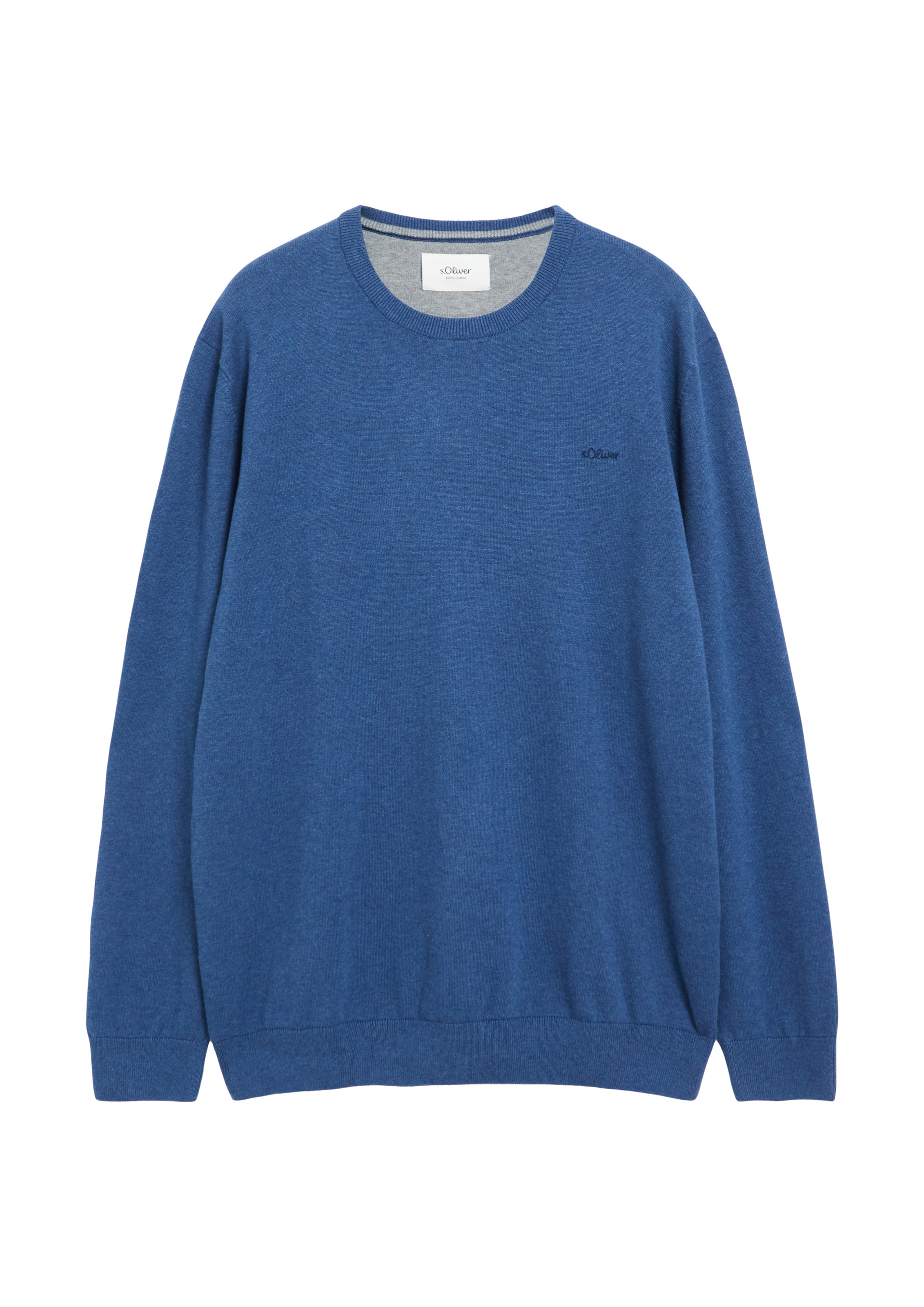 s.Oliver Men Big Sizes Pullover in Blau: Vorderseite