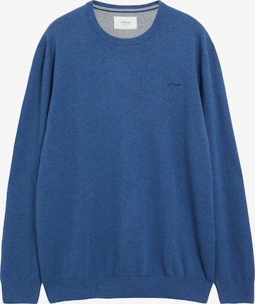 s.Oliver Men Big Sizes Pullover in Blau: Vorderseite