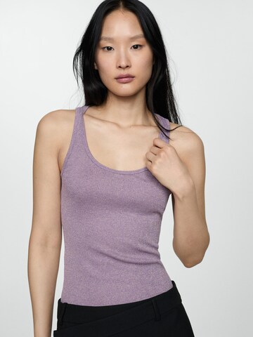 MANGO Knitted Top 'EDISTA' in Purple