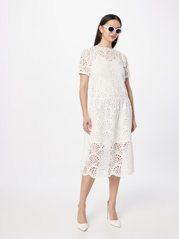 Stefanel Φόρεμα κοκτέιλ 'SANGALLO' σε λευκό