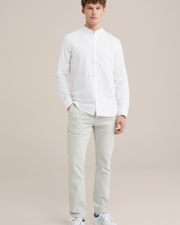 WE Fashion Slimfit Chino kalhoty – bílá