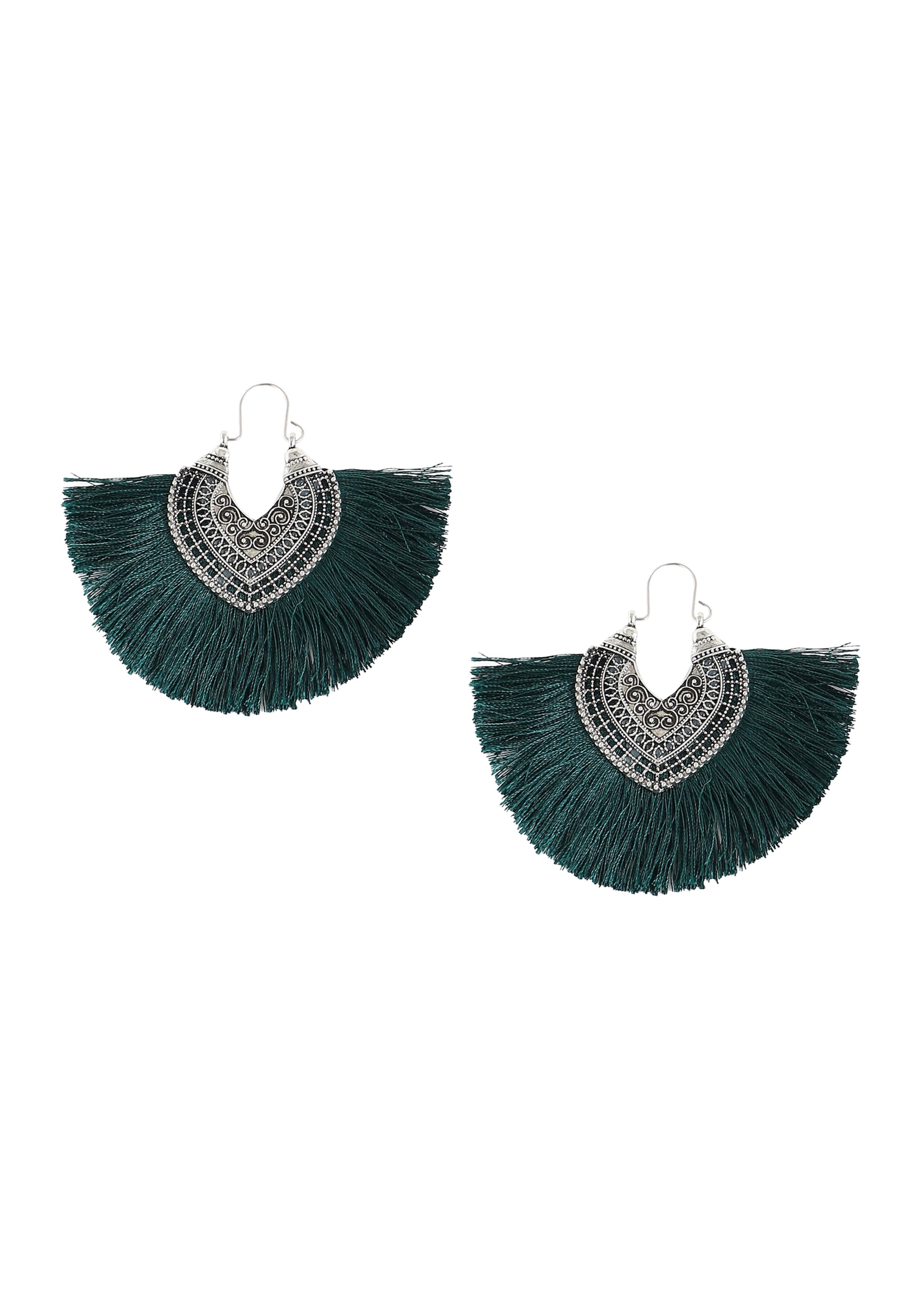 Boucles d'oreilles 'Jerrie' SOHI en argent : devant