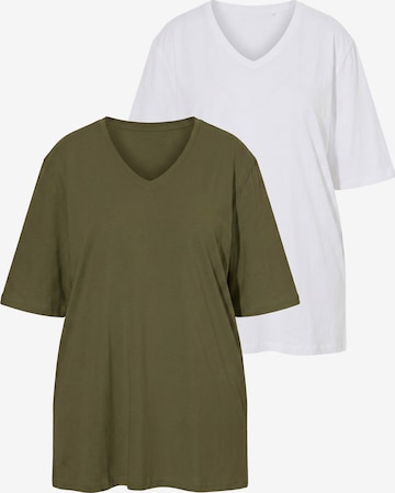 Ulla Popken Shirt in Grün: Vorderseite