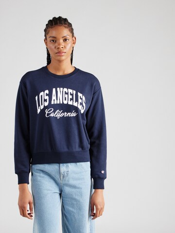 Champion Authentic Athletic Apparel Sweatshirt in Blue: front