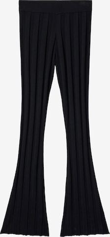 évasé Pantalon 'ROSE' MANGO en noir : devant