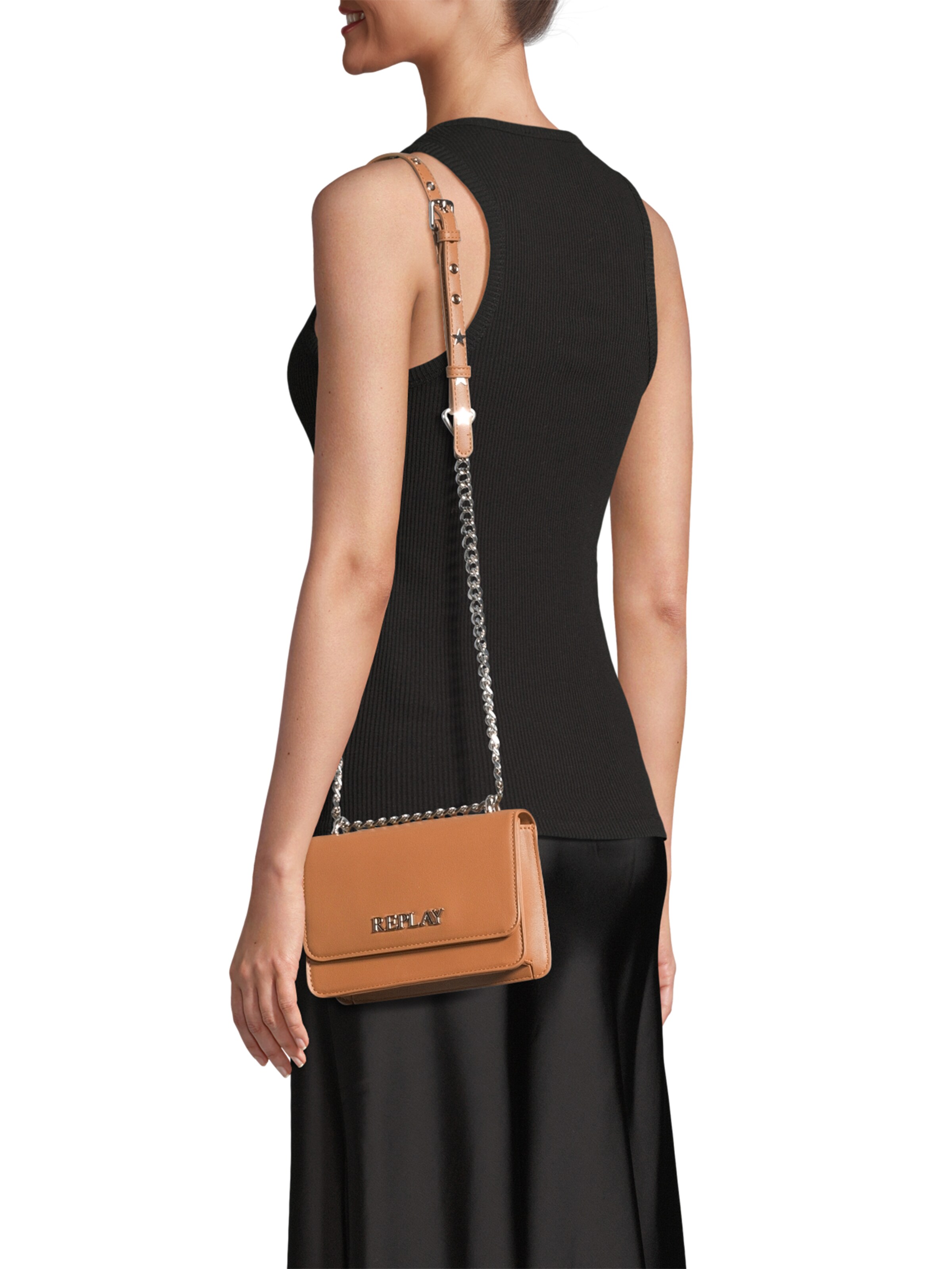 REPLAY Crossbody Bag in Brown: front