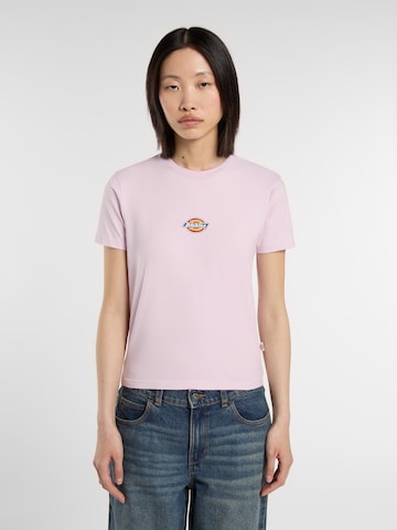 T-shirt 'Maple Valley' DICKIES en rose : devant