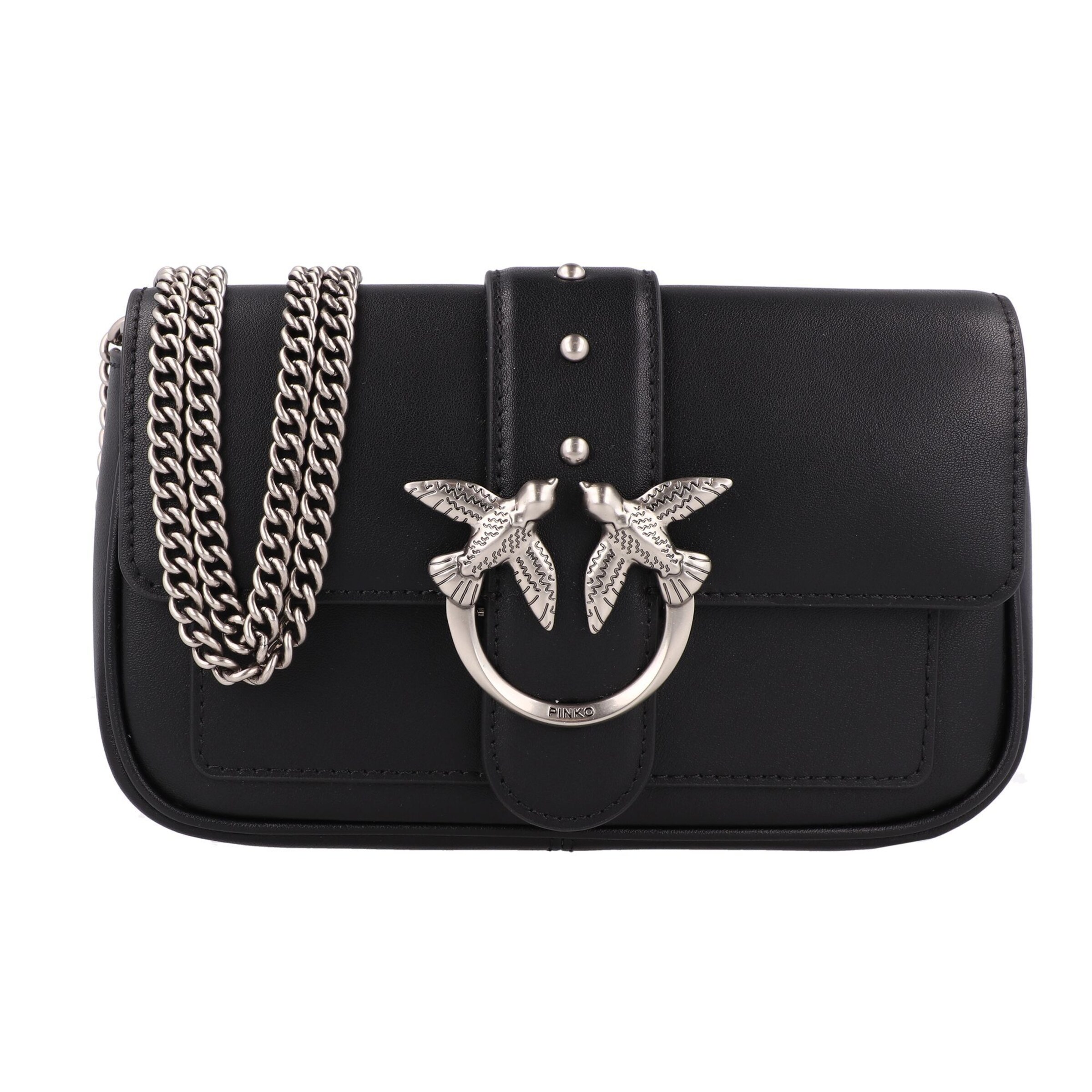 PINKO Schoudertas in Zwart: voorkant