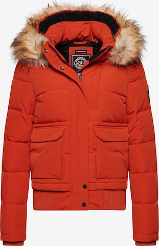 Veste d’hiver 'Everest' Superdry en orange : devant