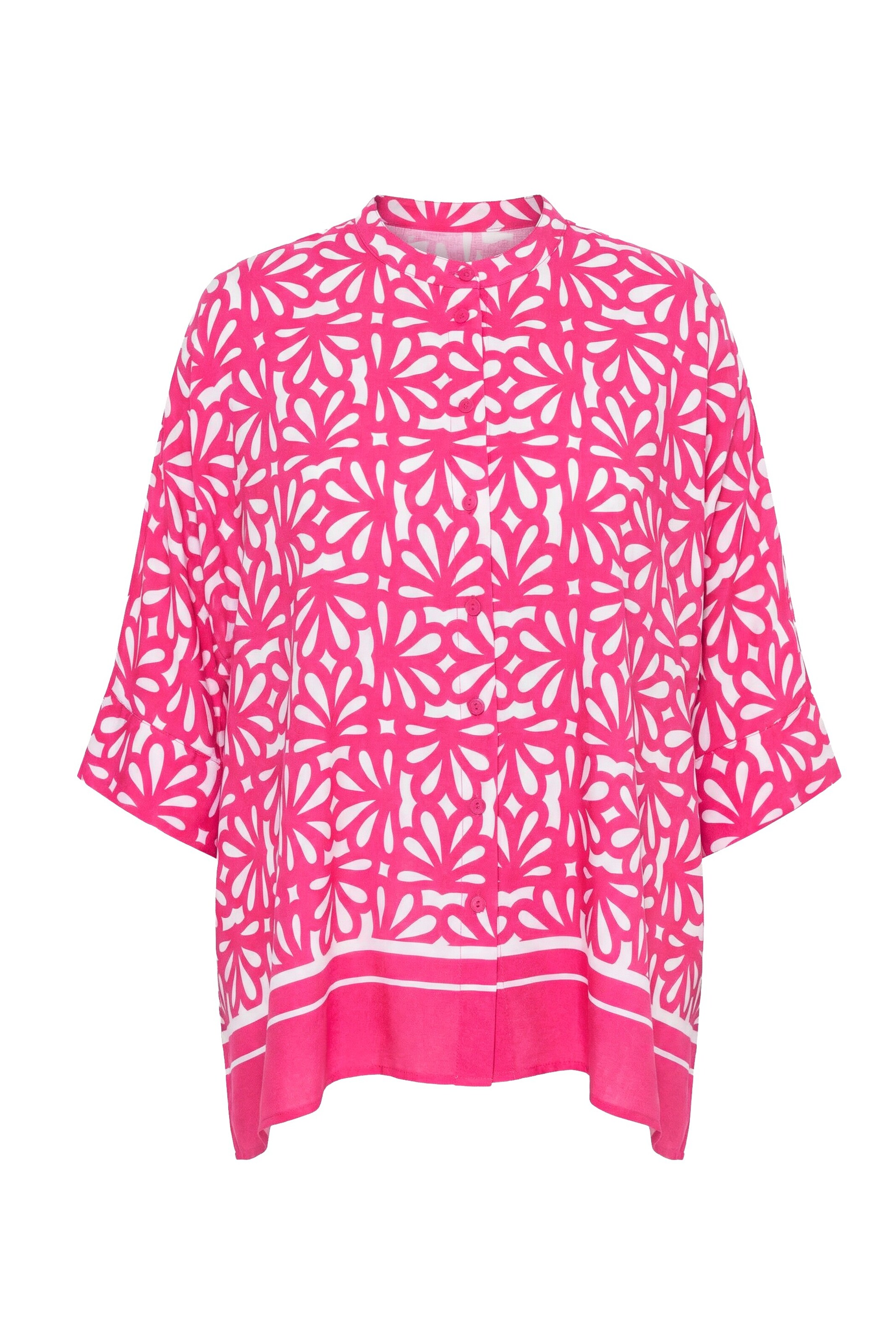 Ulla Popken Bluse in Pink: Vorderseite