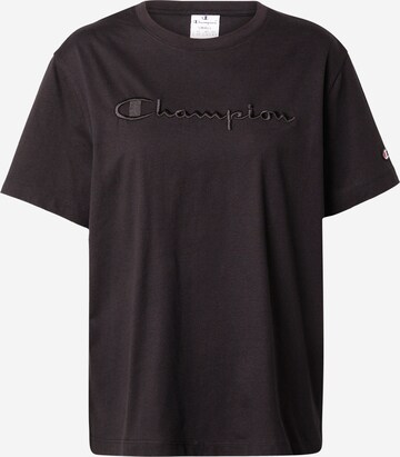 Champion Authentic Athletic Apparel T-Shirt in Schwarz: predná strana