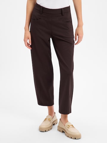 Cambio Regular Pants 'Elin' in Brown: front