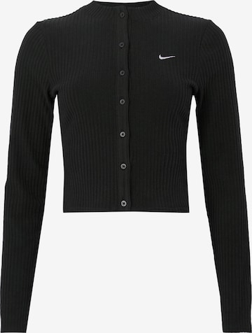 juoda Nike Sportswear Kardiganas 'CHILL': priekis