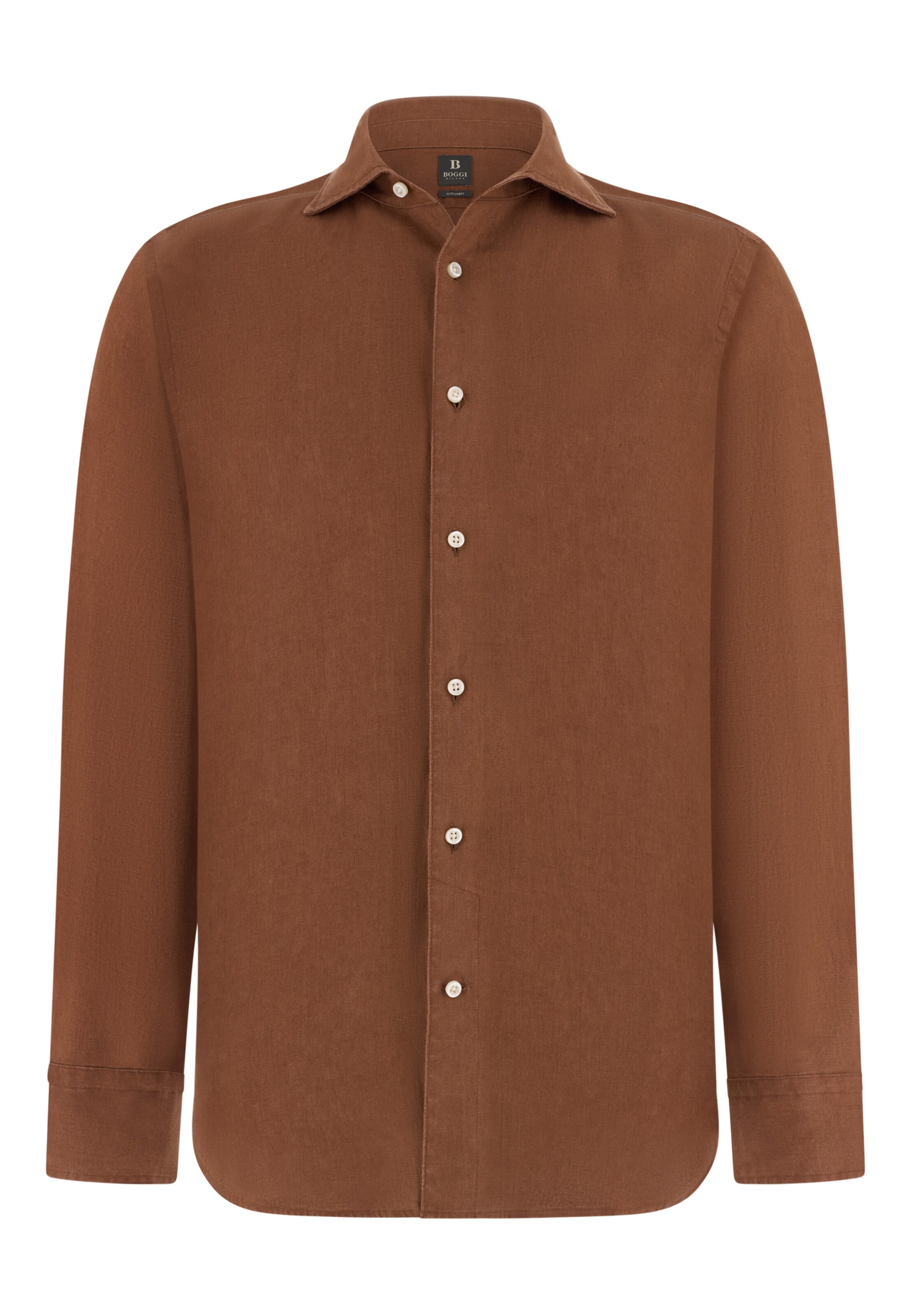 Boggi Milano Button Up Shirt in Red: front