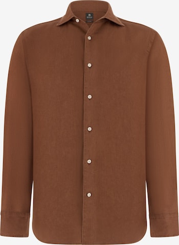 Boggi Milano Button Up Shirt in Red: front
