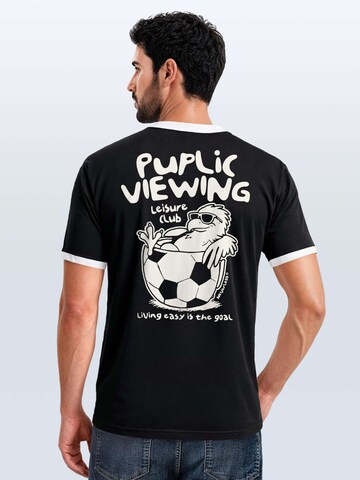 Neverless Shirt 'Public Viewing' in Black