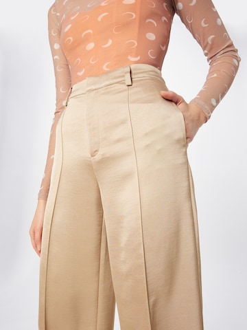 mbym Regular Pleated Pants 'Andjela' in Beige