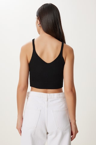 Happiness İstanbul Плетен топ в черно