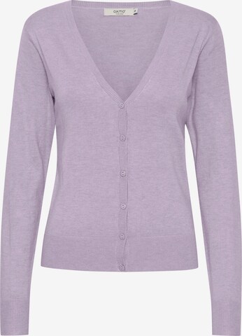 Oxmo Knit Cardigan 'Oxhelene' in Pink: front