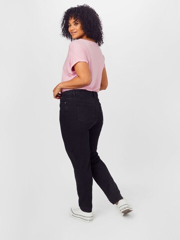 Missguided Plus Regular Jeans 'RIOT' i svart