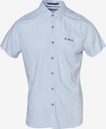 Coupe regular Chemise KOROSHI en bleu : devant