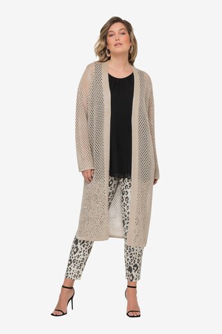 Cardigan MIAMODA en beige : devant