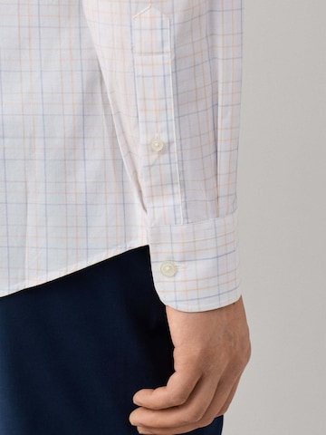 Hackett London Regular fit Overhemd 'Check' in Wit