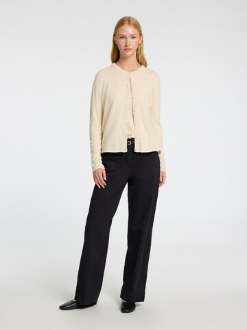 SELECTED Gebreid vest 'SLFLaura' in Beige