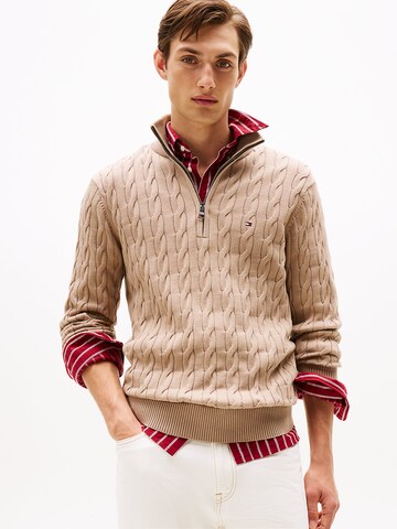 TOMMY HILFIGER Pullover in Beige: Vorderseite