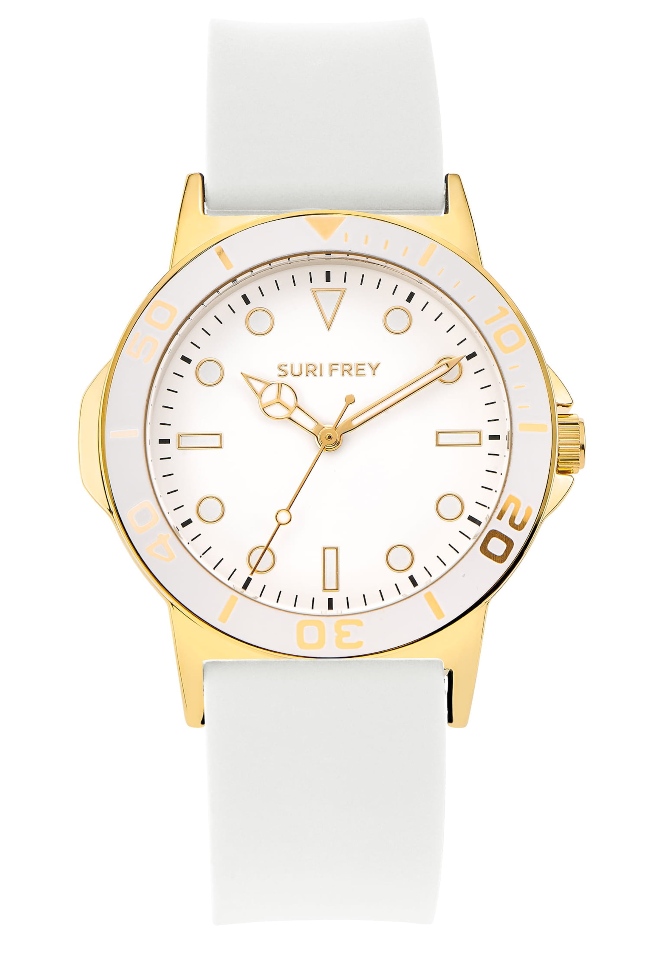 Orologio analogico ' Emmy ' di Suri Frey in bianco: frontale