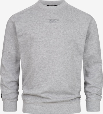 INDICODE JEANS Sweatshirt 'INCliver' in Grau: Vorderseite