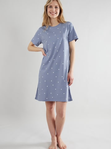 Chemise de nuit TOM TAILOR en bleu : devant