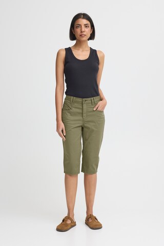 Pulz Regular Pants 'PZEVELYN' in Green