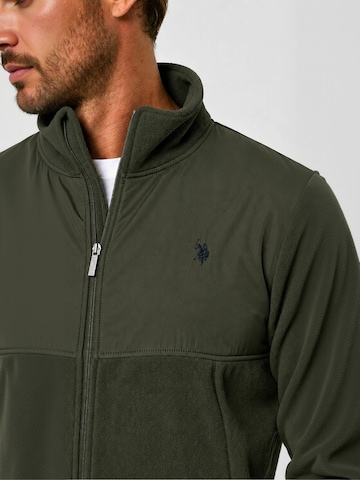 U.S. POLO ASSN. Kurtka przejściowa ' UMVitus ' w kolorze zielony