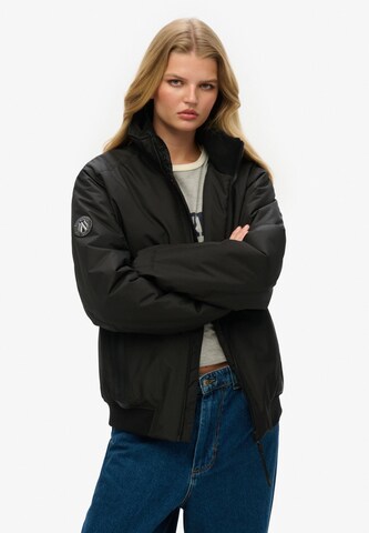 Superdry Between-season jacket in Black: front