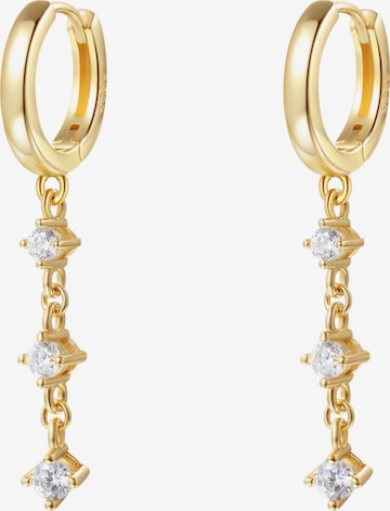 Hey Happiness Earrings 'Dangle' in Gold: front
