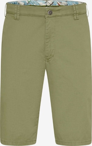 Coupe slim Pantalon 'Palma' MEYER en vert : devant
