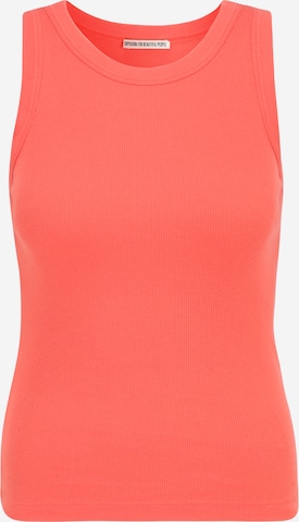 DRYKORN - Top de punto 'Olina' en naranja: frente
