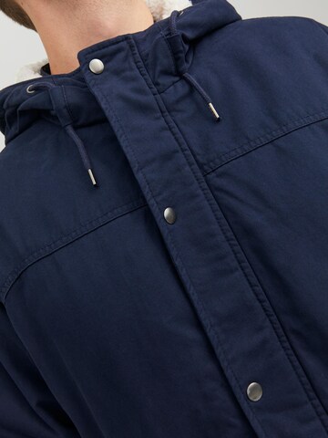 Jack & Jones Plus Winter Parka 'State' in Blue