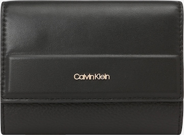 Calvin Klein Portemonnee in Zwart: voorkant