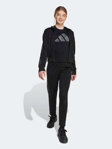 Hanorac sport de la ADIDAS SPORTSWEAR pe negru: față