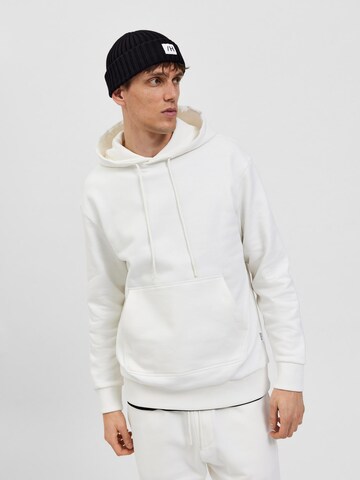 SELECTED HOMME Sweatshirt 'Jackman' in White