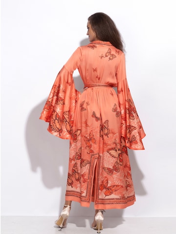 JIORO Plážové šaty 'PAPAYA BUTTERFLIES' – oranžová