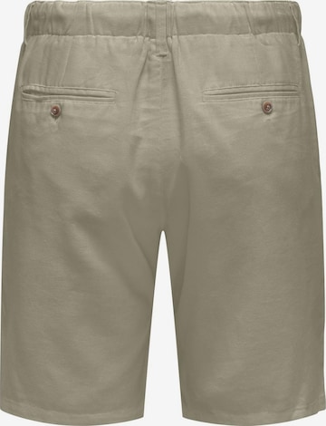 Only & Sons Regular Shorts 'LEO' in Beige