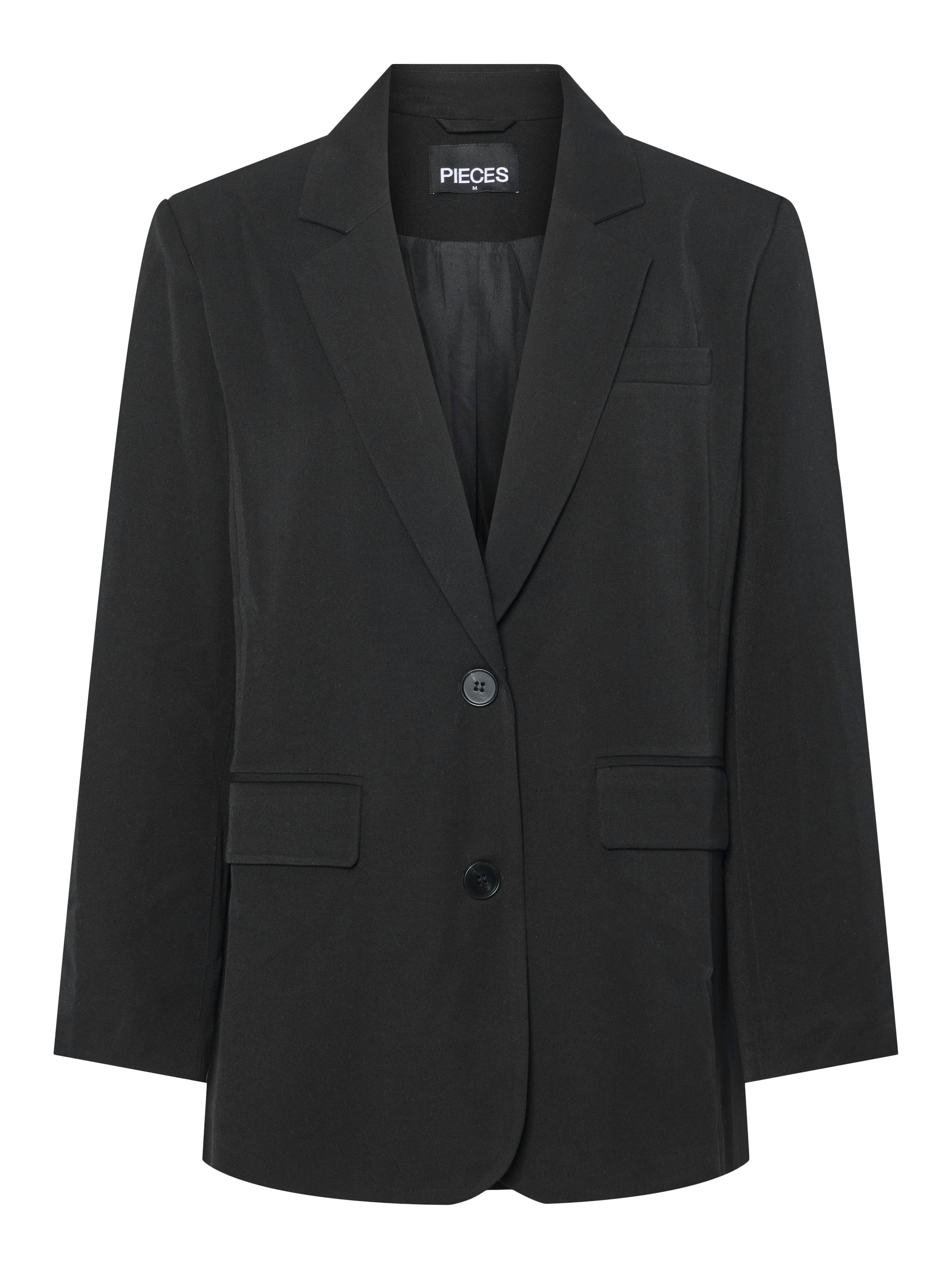 PIECES Blejzr 'KAMIL' – černá: přední strana