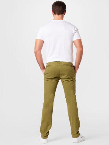 TOM TAILOR - Slimfit Calças chino em verde