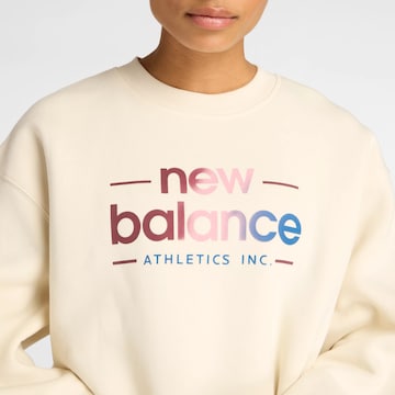 new balance Sweatshirt 'Reimagined' in Beige